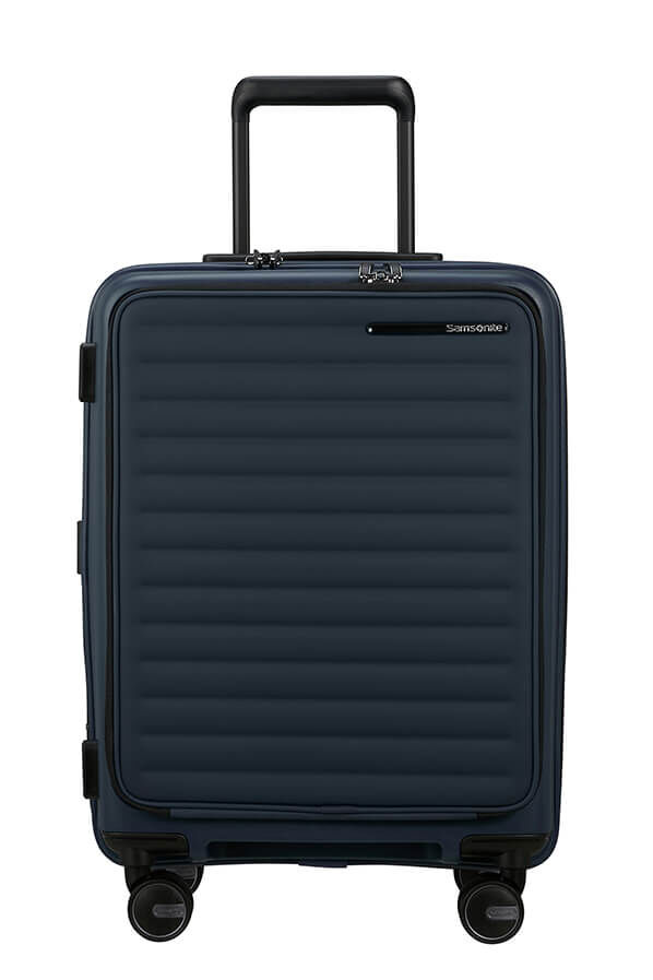 Samsonite Restackd Spinner Expandable Easy Access 55cm  Midnight Samsonite Restackd Spinner Expandable Easy Access 55cm  Midnight