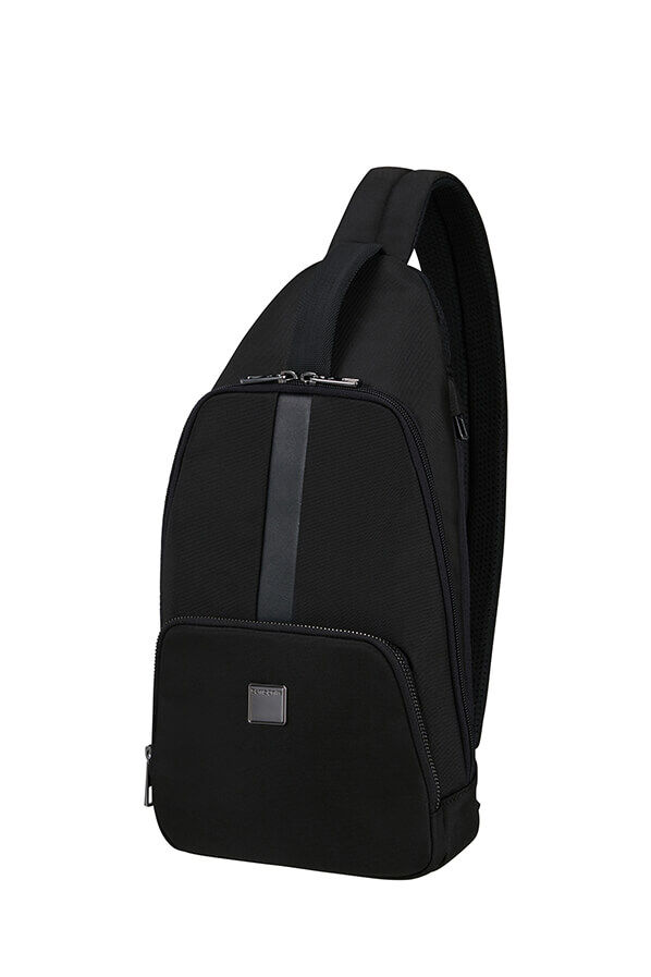 Samsonite Sacksquare Sling Bag M  Black Samsonite Sacksquare Sling Bag M  Black