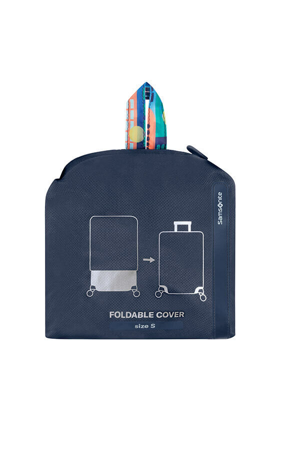 Samsonite Ta Revolution Foldable Luggage Cover S  City Print Samsonite Ta Revolution Foldable Luggage Cover S  City Print