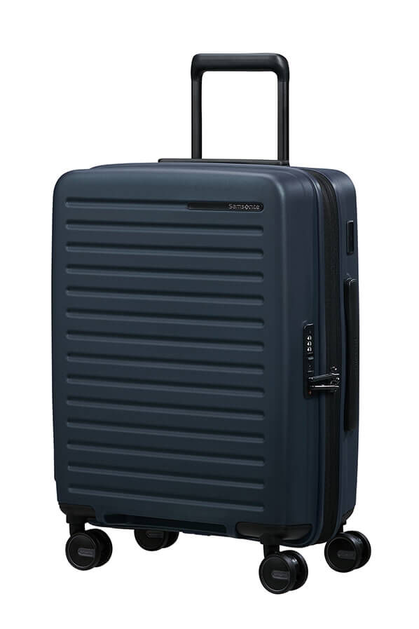 Samsonite Restackd Spinner Expandable 55cm  Midnight Samsonite Restackd Spinner Expandable 55cm  Midnight
