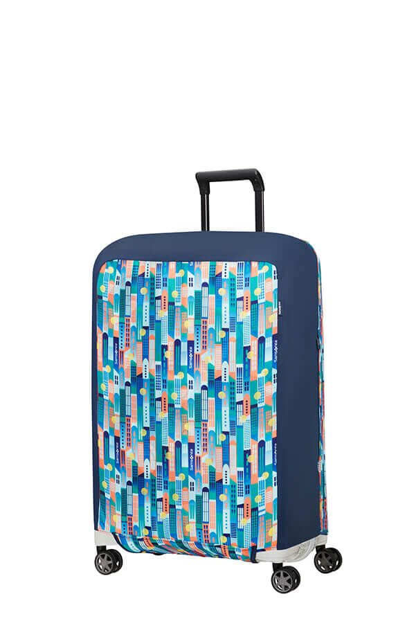 Samsonite Ta Revolution Foldable Luggage Cover M  City Print