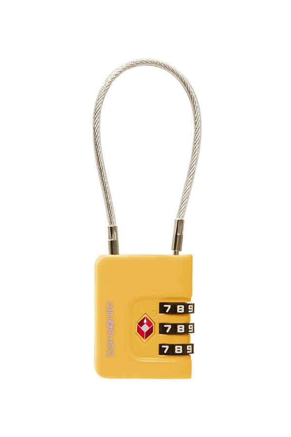 Samsonite Ta Revolution Cablelock 3 dial TSA  Amarillo