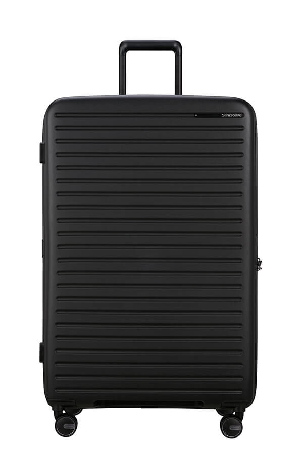 Samsonite Restackd Spinner Expandable 81cm  Black Samsonite Restackd Spinner Expandable 81cm  Black