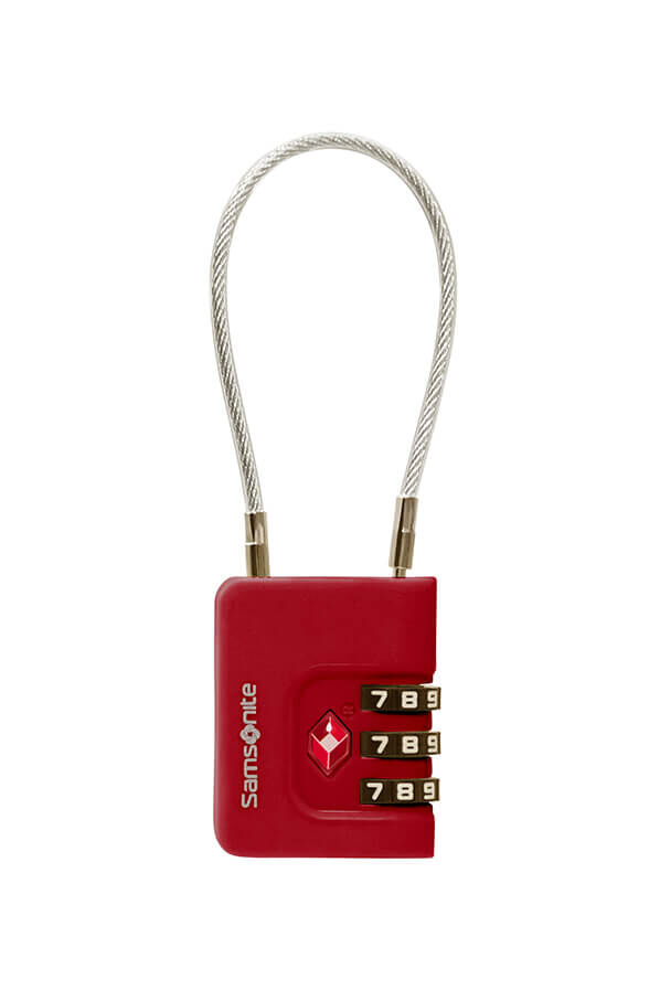 Samsonite Ta Revolution Cablelock 3 dial TSA  Rojo