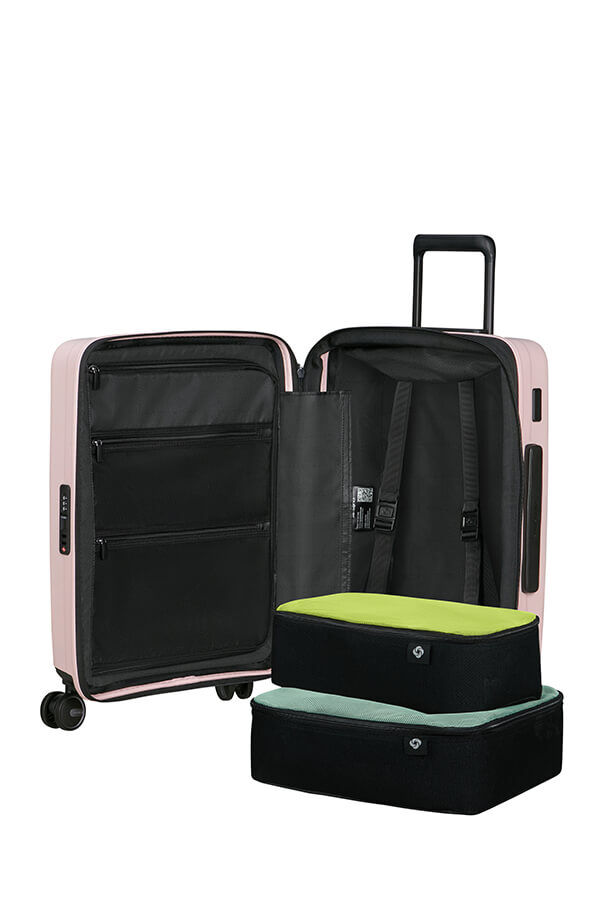 Samsonite Restackd Spinner Expandable Easy Access 55cm  Rose Samsonite Restackd Spinner Expandable Easy Access 55cm  Rose