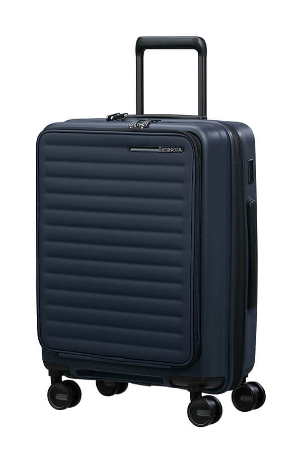 Samsonite Restackd Spinner Expandable Easy Access 55cm  Midnight Samsonite Restackd Spinner Expandable Easy Access 55cm  Midnight