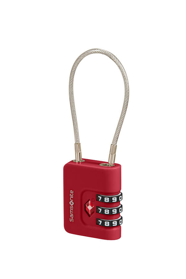 Samsonite Ta Revolution Cablelock 3 dial TSA  Rojo
