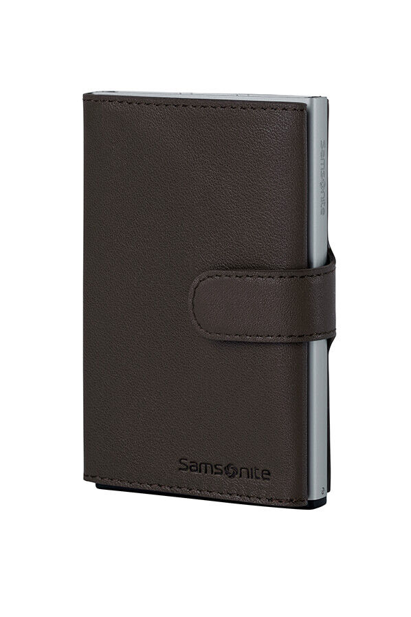 Samsonite Alu Fit 202 - Slide-up Wallet  Dark Brown Samsonite Alu Fit 202 - Slide-up Wallet  Dark Brown