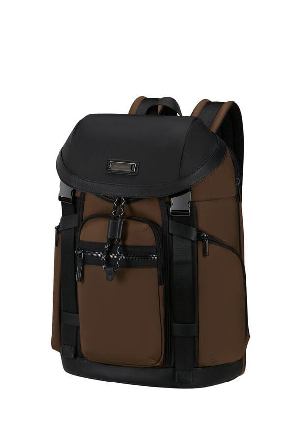 Samsonite Relyon Backpack M 15.6'' with flap  Marr&oacute;n