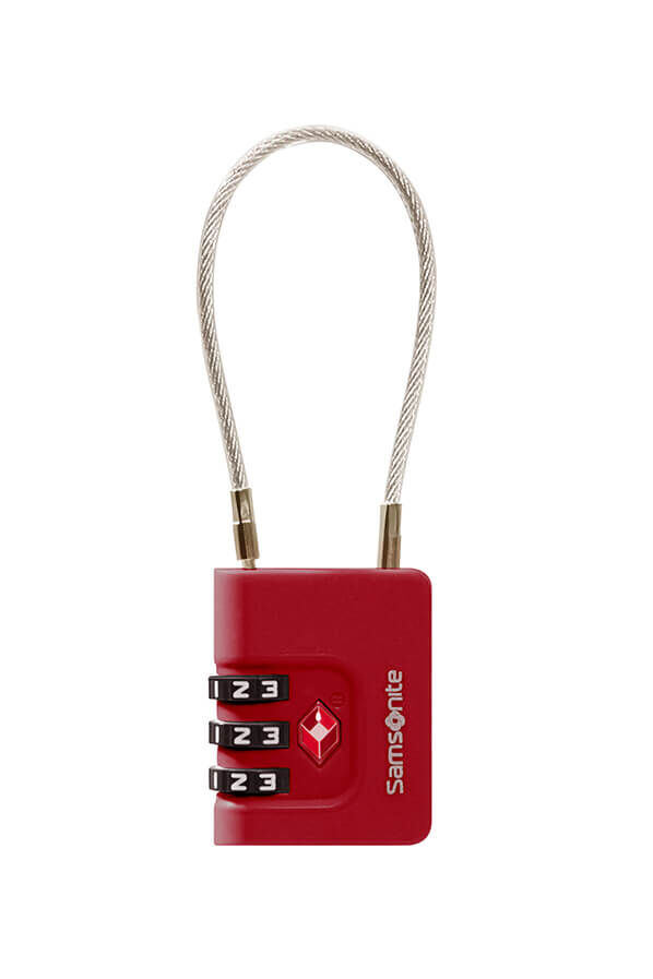 Samsonite Ta Revolution Cablelock 3 dial TSA  Rojo