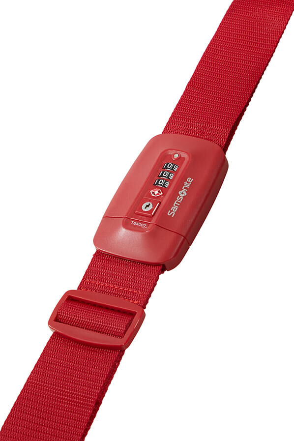 Samsonite Ta Revolution Luggage Strap/TSA Lock  Rojo