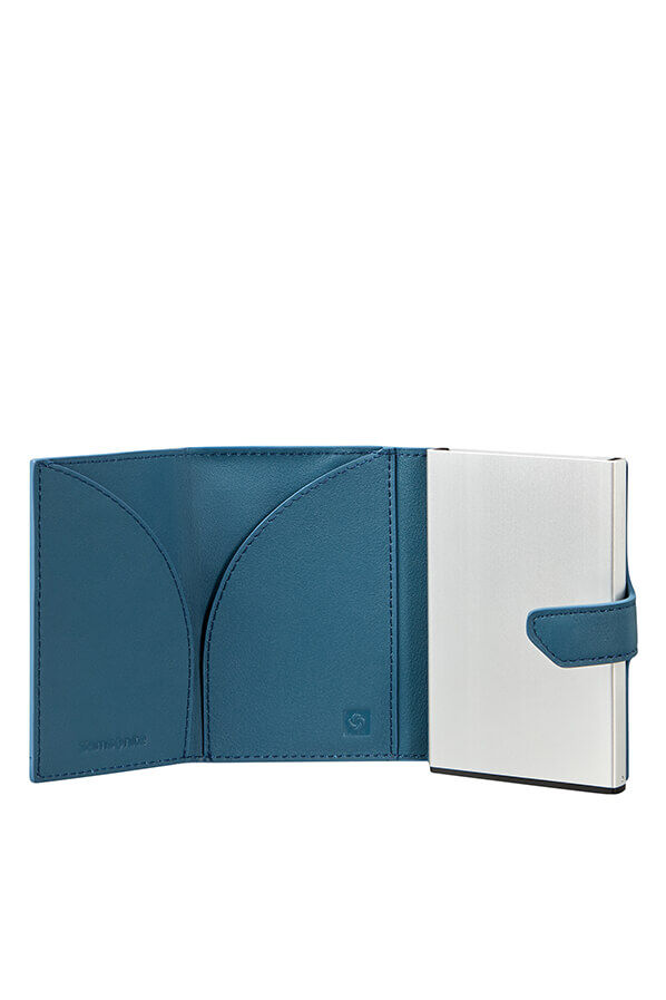 Samsonite Alu Fit Slide-up Wallet Proxis  Petrol Blue