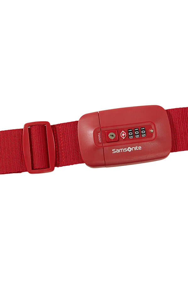 Samsonite Ta Revolution Luggage Strap/TSA Lock  Rojo