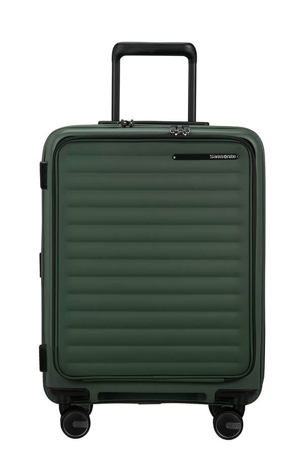 Samsonite Restackd Spinner Expandable Easy Access 55cm  Sage Samsonite Restackd Spinner Expandable Easy Access 55cm  Sage