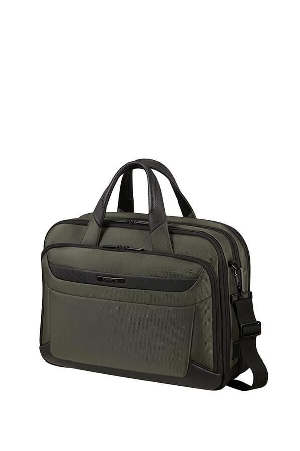 Samsonite Pro-Dlx 6 Bailhandle Expandable 15.6'  Green Samsonite Pro-Dlx 6 Bailhandle Expandable 15.6'  Green
