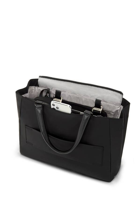 TUMI Voyageur VALETTA MEDIUM TOTE  Black/Gunmetal TUMI Voyageur VALETTA MEDIUM TOTE  Black/Gunmetal