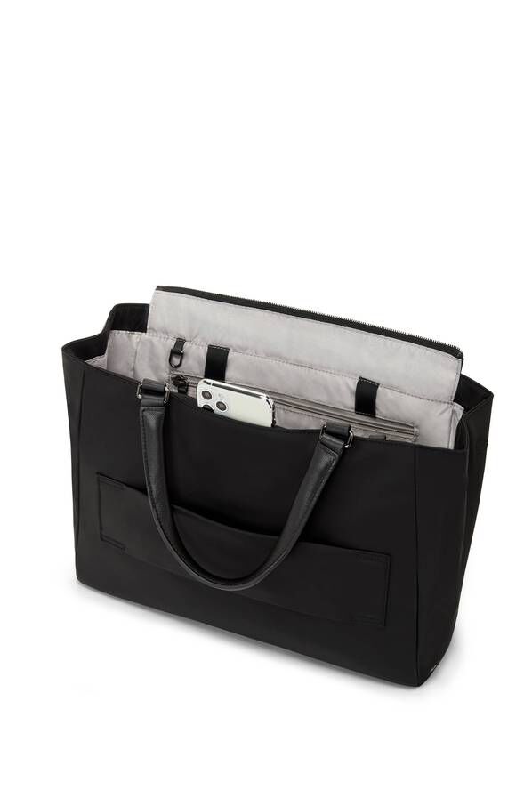 TUMI Voyageur VALETTA MEDIUM TOTE  Black/Gunmetal TUMI Voyageur VALETTA MEDIUM TOTE  Black/Gunmetal