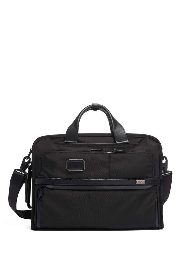 TUMI Alpha 3 SLIM THREE WAY BRIEF Black TUMI Alpha 3 SLIM THREE WAY BRIEF Black